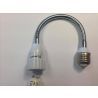 Fixture conversion E27 to GU10 with flex arm 30 cm Fixture conversion E27 to GU10 with flex arm 30 cm