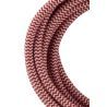 Bailey textile cable 2x0,75mm red/white 3m
