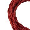 Bailey textile cable twisted 2x0,75mm metallic red 3m Bailey textile cable twisted 2x0,75mm metallic red 3m