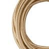 Bailey textile cable 2x0,75mm metallic champagne 3m
