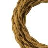 Bailey textile cable twisted 2x0,75mm metallic gold 3m Bailey textile cable twisted 2x0,75mm metallic gold 3m