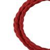 Bailey textile cable twisted 2x0,75mm red 3m Bailey textile cable twisted 2x0,75mm red 3m