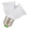 Bailey fixture splitter single to double E27 white