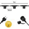 Bailey | Pricking cable 5 Meter | 10 points of light | IP44 Bailey | Pricking cable 5 Meter | 10 points of light | IP44