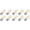 Lighto | LED Filament | Bayonet Socket B22d | Globe Bulb | Clear | 45mm | 5W | Pack of 10 Lighto | LED Filament | Bayonet Socket B22d | Globe Bulb | Clear | 45mm | 5W | Pack of 10