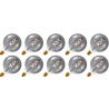 Lighto | LED Filament | Large Socket E27 | Globe Lamp | Gold | 125mm | 5W | Pack of 10