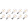 Lighto | LED Filament | Bayonet Socket B22d | Standard Bulb | Clear | 60mm | 8W | Pack of 10