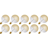 Lighto | LED Filament | Large Socket E27 | Globe Lamp | Gold | 125mm | 4W | 10 Pieces