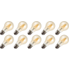 Lighto | LED Filament | Large Socket E27 | Standard Bulb | Gold | 60mm | 4W | Pack of 10 Lighto | LED Filament | Large Socket E27 | Standard Bulb | Gold | 60mm | 4W | Pack of 10