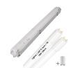 Lighto | LED TL + Fixture | T8 | 2x18W | 120cm | IP65 | Waterproof | replaces 36W fluorescent tube