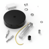 Calex | Metal ceiling plate | Ø100mm | 1 hole | Matte Black