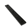 Calex | Metal ceiling plate | 70x10cm | 3 holes | Matte Black