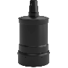 Calex | Lamp Holder | E27 fitting | Aluminum | Matte Black | 60W