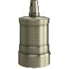Calex | Lamp Holder | E27 fitting | Aluminum | Matte Bronze | 60W