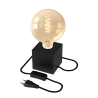Calex | Table luminaire | E27 fitting | With switch | Max. 1x40W | Matte Black | 1,8M cord