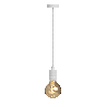 Calex | Retro Pendant | E27 | Aluminum | Matte White | 3-ring model | 1.5M cord