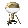 Calex | Table luminaire | Tripod | Gold | E27 fitting