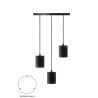 Calex Giant Retro pendant blackE40 3 fixtures