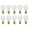10x Incandescent Light Bulb | E27 Dimmable | 15W Frosted