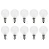 10x Incandescent Golf Ball Bulb | E14 Dimmable | 60W Frosted 10x Incandescent Golf Ball Bulb | E14 Dimmable | 60W Frosted