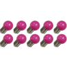 Lighto | LED Bulb | Large Socket E27 | Globe Bulb | Purple | 45mm | 1W | Pack of 10