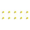 Lighto | LED Bulb | Large Socket E27 | Globe Bulb | Yellow | 45mm | 1W | Pack of 10