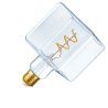 SPL | LED Filament | Large fitting E27 | Cube lamp | Crystal | 4W | Dimmable