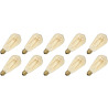 Lighto | LED Filament | Large Socket E27 | Edison Bulb | Gold | 64mm | 4W | Pack of 10
