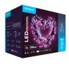 Modee | Christmas Lights LED Light String | 3m | 288 Lights with 8 Light Stages| IP44 | Pink and Cold White Light