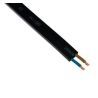 Light string 2 x 1.5 mm neoprene black per meter