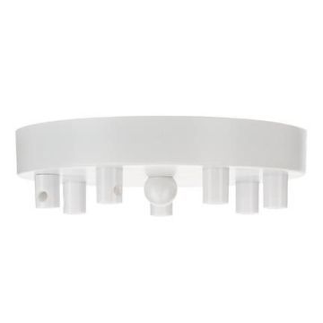 Bailey ceiling cup metal white multi 7 cords