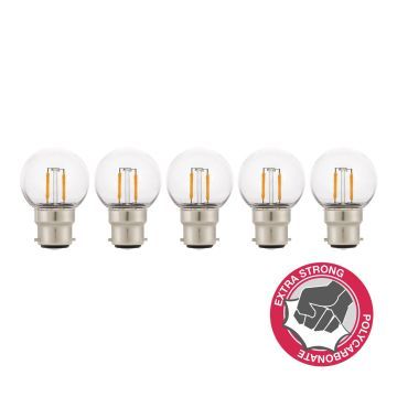 Bailey | 5x LED Golf Ball Bulb | B22d  | 2W