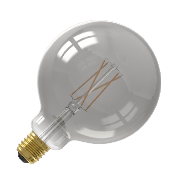 Calex | Smart | E27 fitting | Globe | G125 | Smokey | Straight filament | 7W | Control app