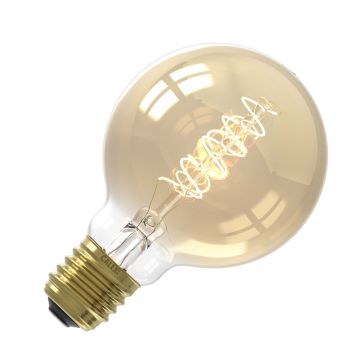 Calex | LED filament | Large socket E27 | G80 | Globe | Gold | 3.8W