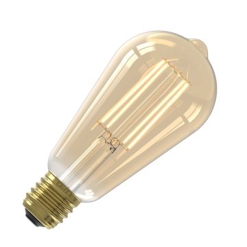 Calex | LED filament | Grote fitting E27 | ST64 Rustiek | Goud | 3.5W