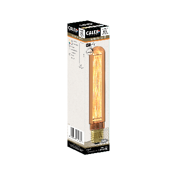 Calex | LED filament | Large fitting E27 | T30x185 Tube | Gold | 2.3W