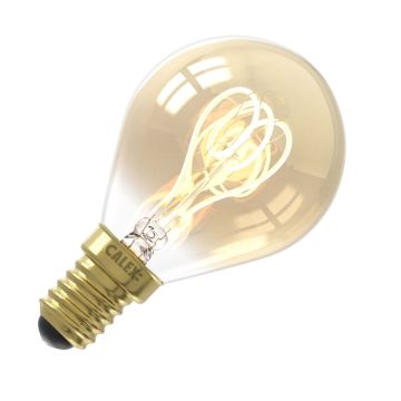 Calex | LED filament | Kleine fitting E14 | P45 | Kogel | Goud | 2.5W