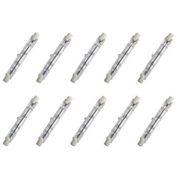 10x Halogen Rod lamp | R7s Dimmable | 80W 78mm