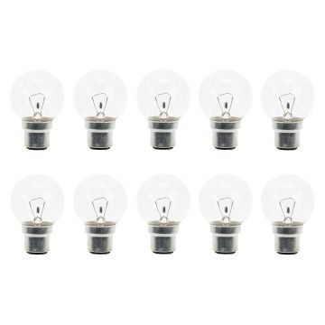10x Incandescent Golf Ball Bulb |  Dimmable | 60W