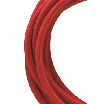 Bailey textile cable 2x0,75mm red 3m