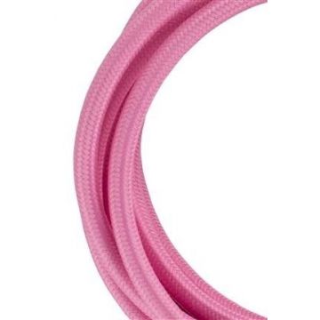 Bailey textile cable 2x0,75mm pink 3m