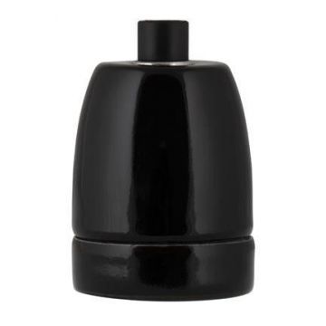 Bailey fixture porcelain E27 black
