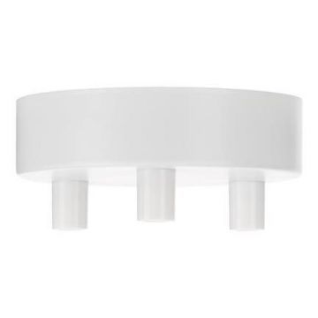 Bailey ceiling cup metal white multi 3 cords