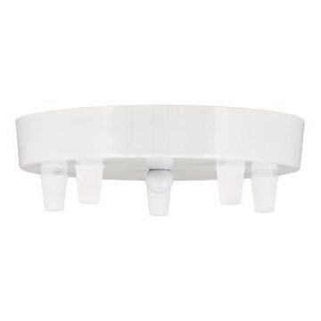 Bailey ceiling cup metal white multi 5 cords