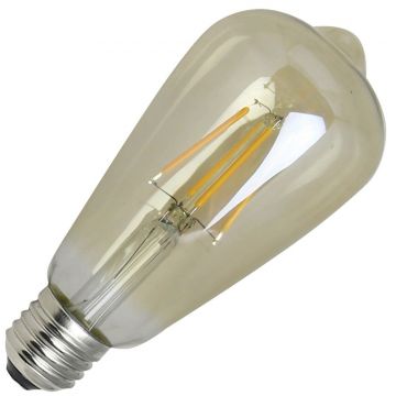 Bailey | LED Edison Bulb Waterproof IP65 | E27 | 4W (replaces 32W) Gold