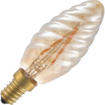 Lighto | LED Flame Bulb Gedraaid | E14 Dimmable | 2W