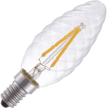 Lighto | LED Twisted Flame Bulb | E14 Dimmable | 2W (replaces 15W)