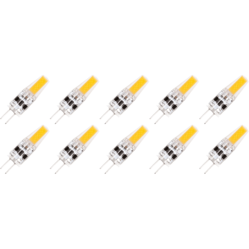 Lighto | LED Bulb | G4 Socket | Plug-in Lamp | Clear | 10mm | 1.5W | Pack of 10