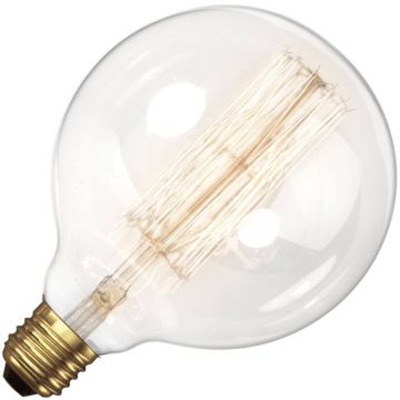 Carbon Filament Globe Bulb | E27 Dimmable | 60W 125mm Clear