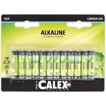 Calex Alkaline penlite AAA batteries 12 pieces